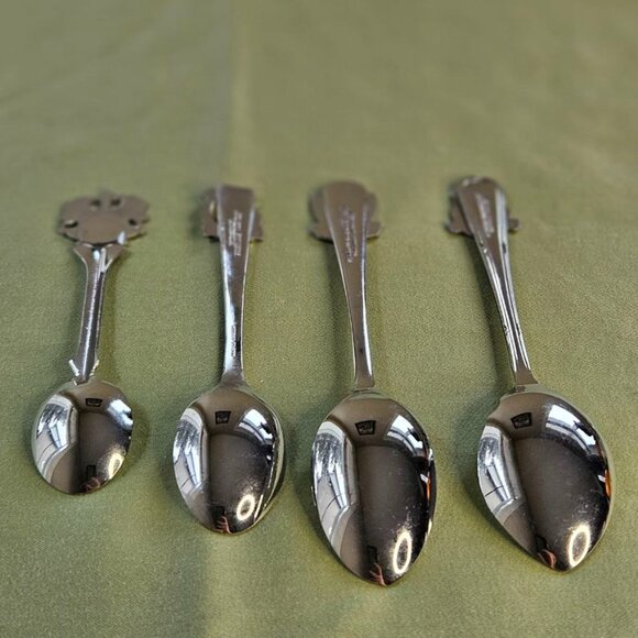 4 Vintage England Travel Souvenir Spoons - London, Windsor, Blackpool & Aberdeen - Picture 4 of 11